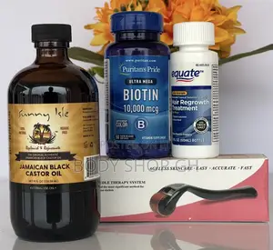 Equate Minoxidil + Roller + Biotin + Castor Oil - Kirkland Minoxidil