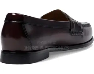 Johnston Murphy Hayes Burgundy Leather Penny Loafers (Size 42/43)