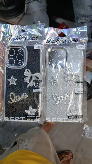 Cute Girly iPhone Case – Sparkle Love Design (iPhone 13–17 Pro Max)