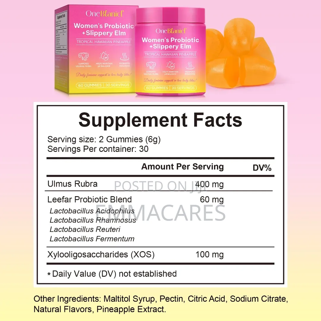 One Btanicl Women's Probiotics and Slippery Elm Gummies