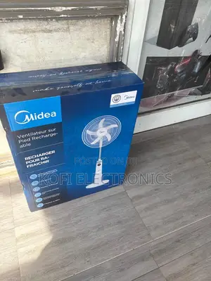 One Charge, Hours of Cooling Midea Rechargeable Fan
