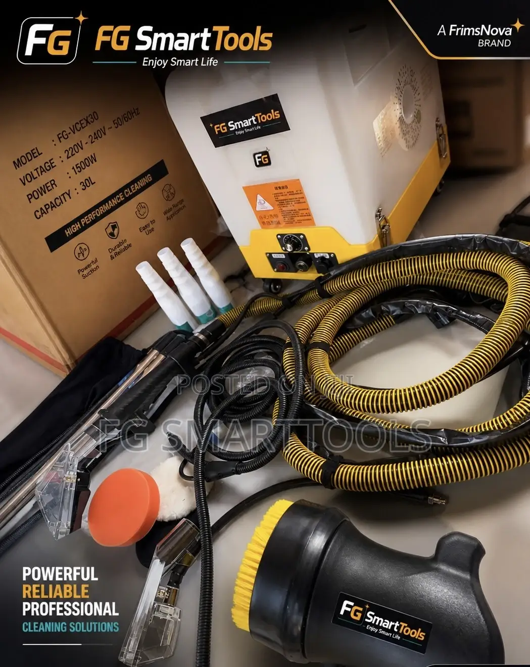 High Pressure Steam Cleaner and Wet Dry Vacuum Exractor