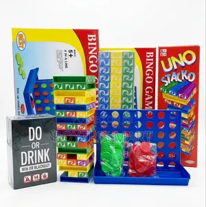 Connect 4, Do or Drink and Jenga Uno Stacko Game