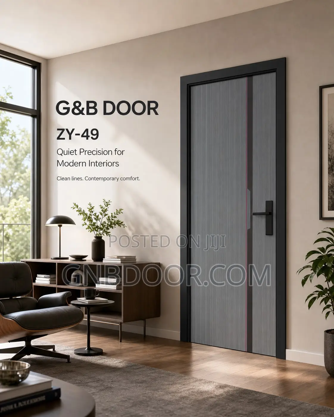 GNB New Interior Door American Door Come With Frame and Lock