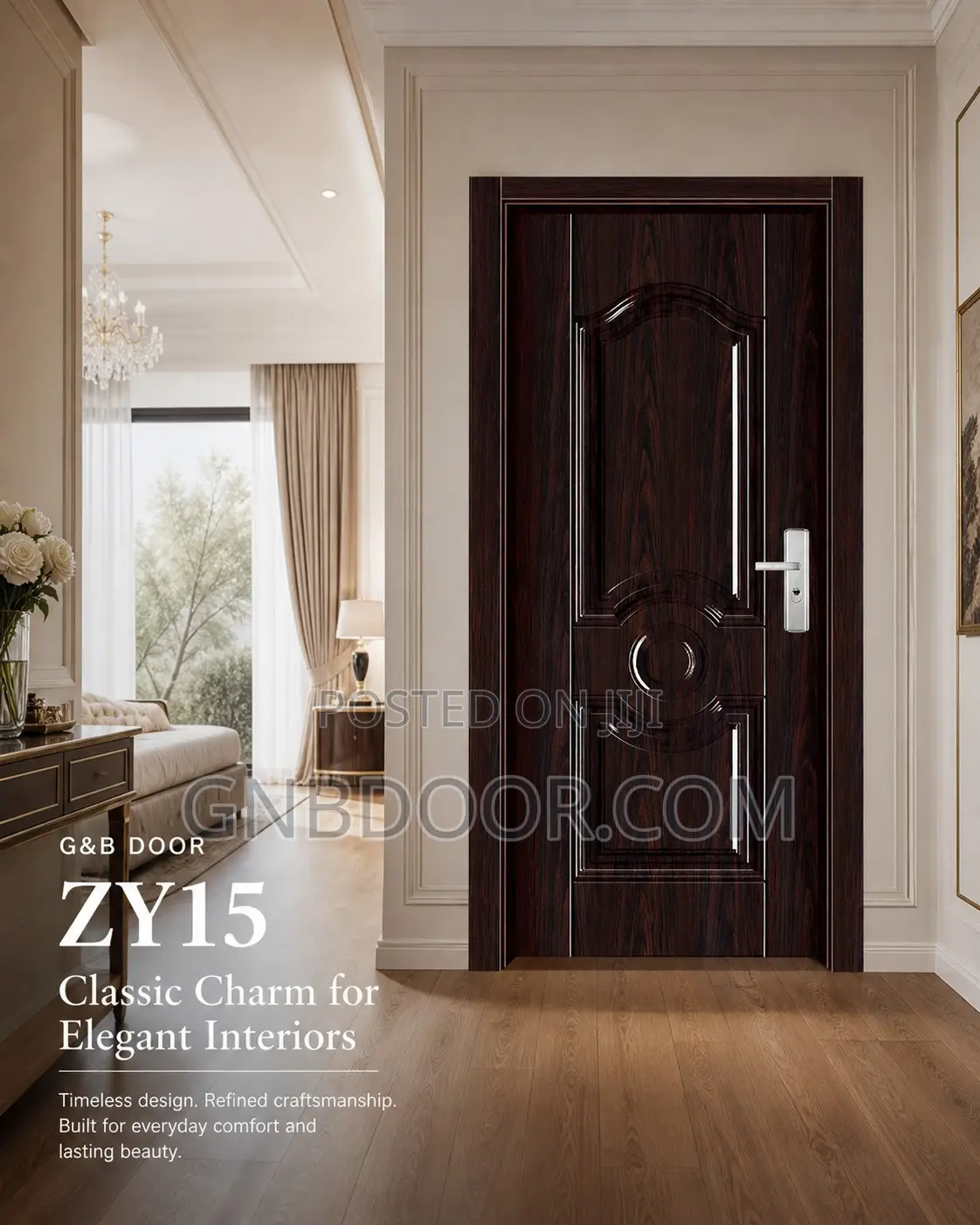 Interior Door American Door Metal Coated Wooden Door