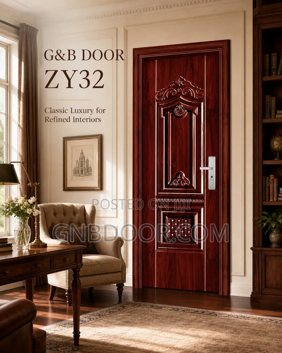 Interior Door American Door Metal Coated Wooden Door