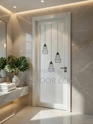 B101 Outside Open Washroom Door Glass and Aluminum