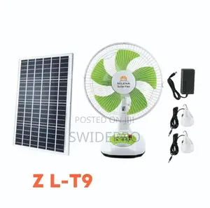 Solar Fan / Rechargeable Fan + Bulbs