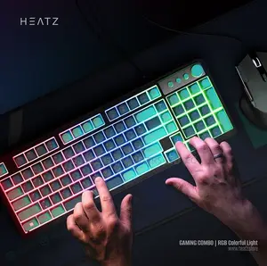 Heatz Gaming 3 in 1 Keyboard/ Mouse Mousepad With RGB Light Original