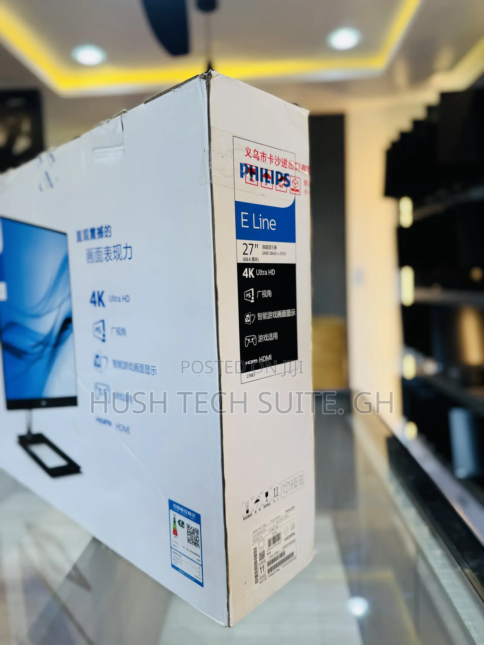New Philips 27” Ips Display Uhd 3840x 2160 Edgeless Monitor