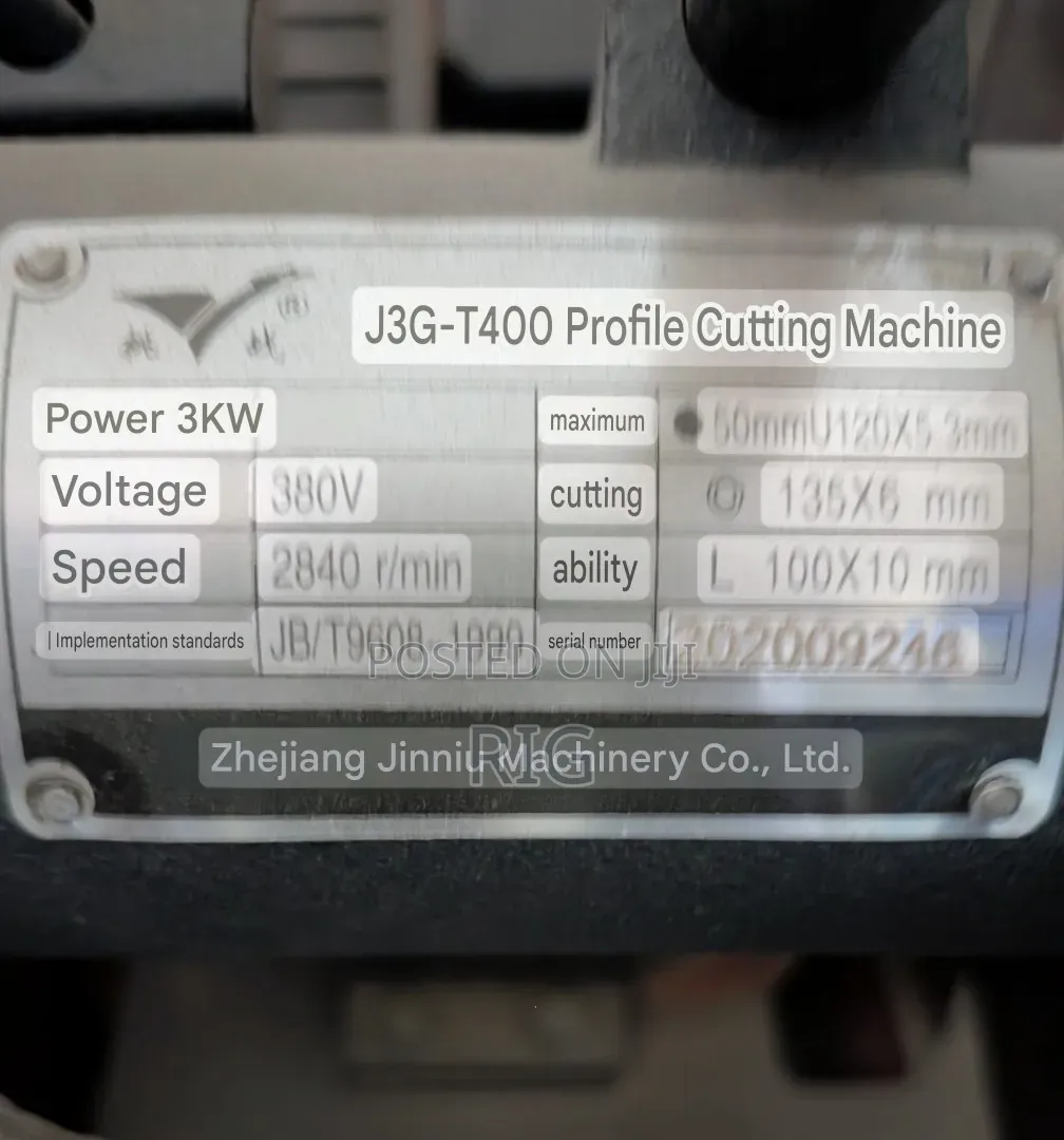 Cutting Machine 380v J3g-T400b 3000w 400mm 2840r/Min