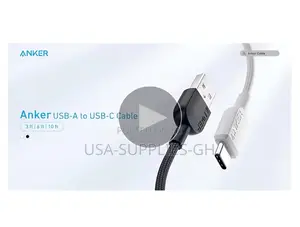 Anker 310 Usb a to Usb C Cable (10 Ft Braided) From Usa