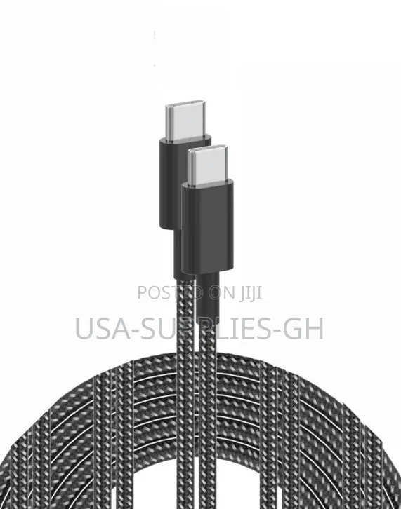 Plnhixt Usb C to Usb C Cable, 6ft 60w Nylon Braided From Usa