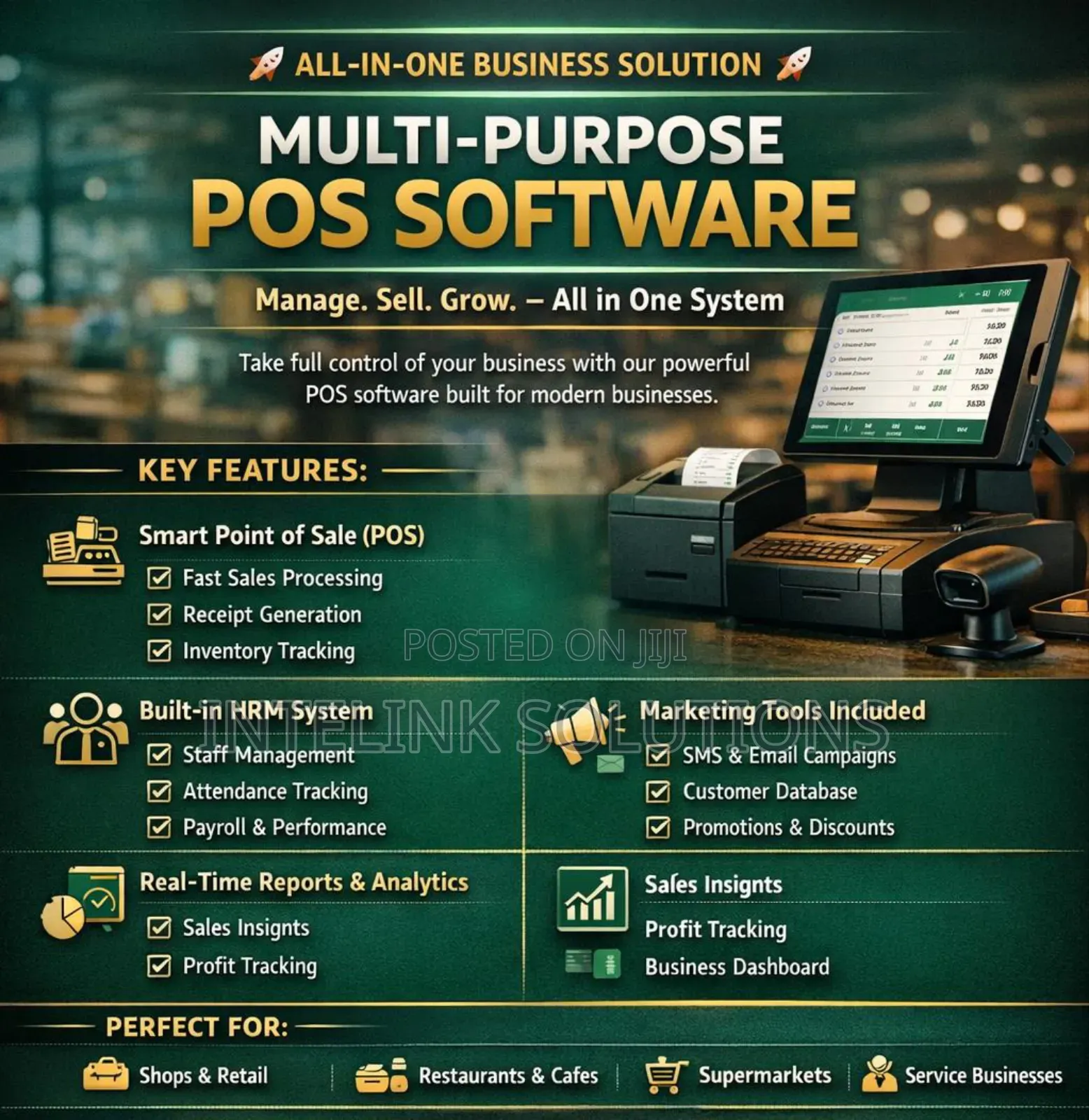 Pos Software With Hrm, Staff Attendance