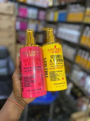 Golden Drip Face Body Milks.