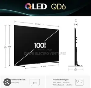Brand New Hisence 100” Qled Uhd Smart Tv