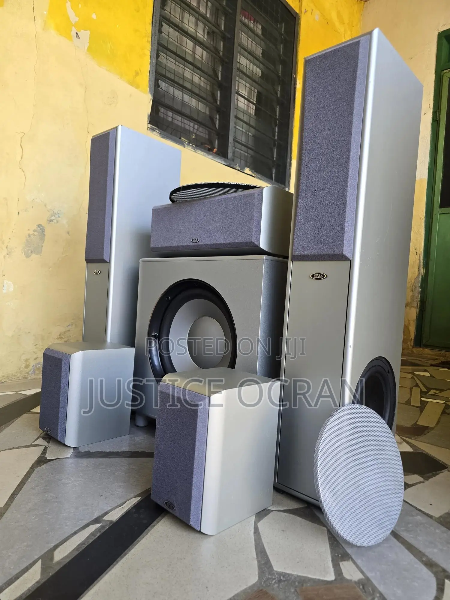 Infinity 12 Inches Subwoofer + Eltax Standing Speakers