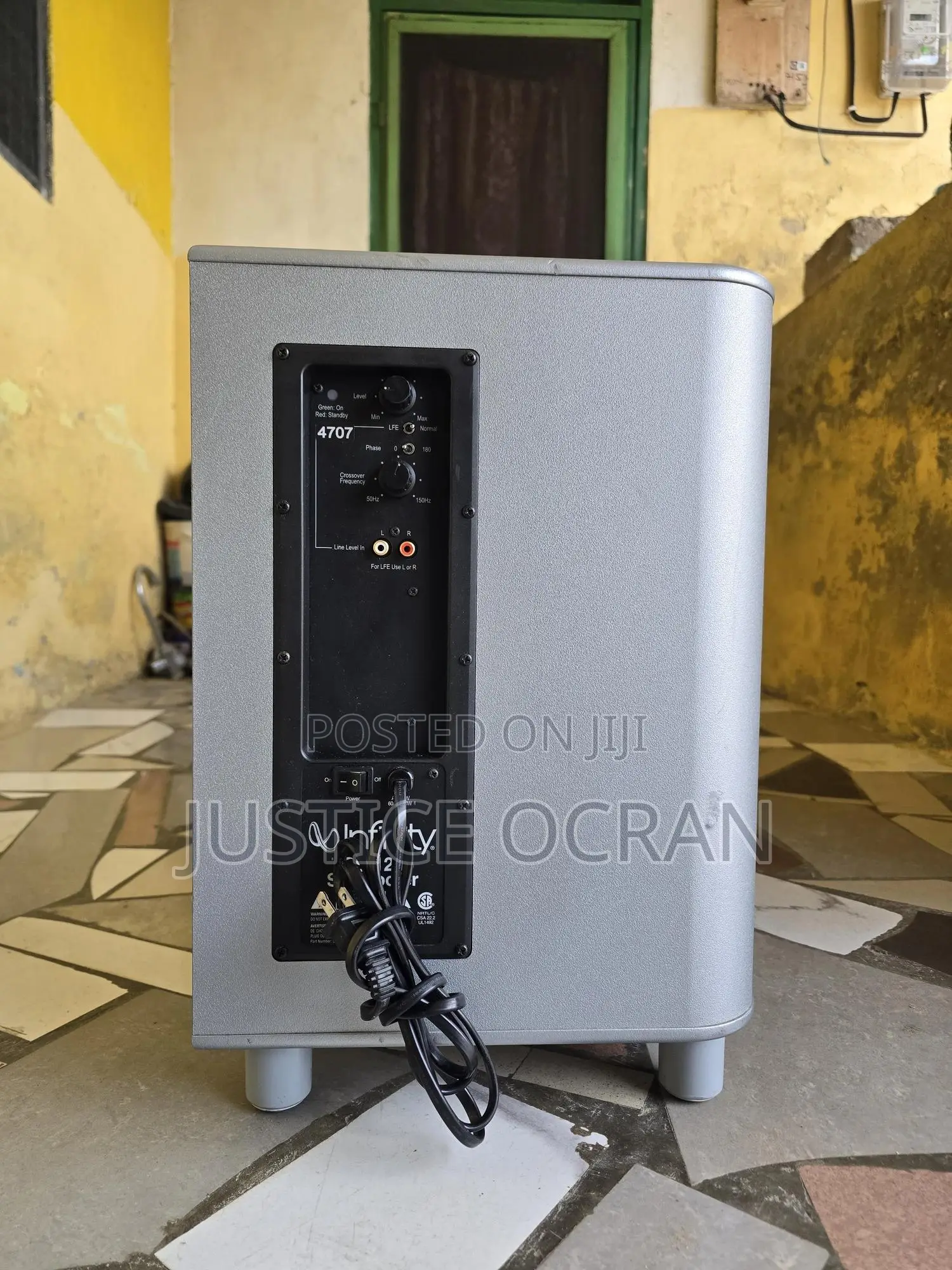 Infinity 12 Inches Subwoofer + Eltax Standing Speakers