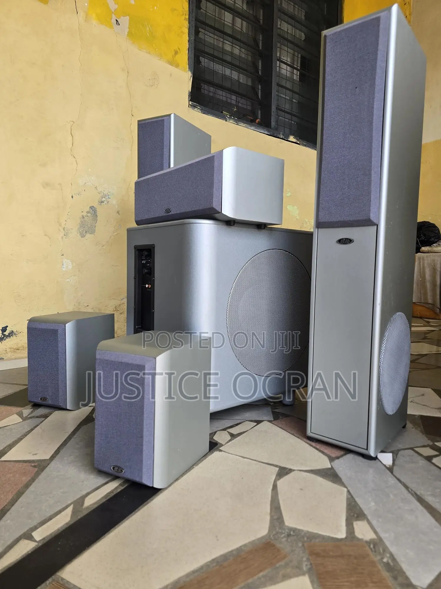 Infinity 12 Inches Subwoofer + Eltax Standing Speakers