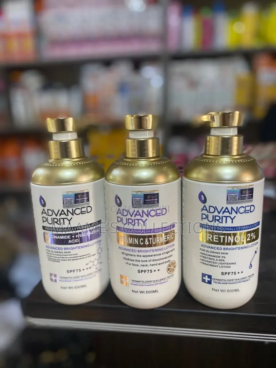 Advanced Purity Brightening Lotions Available