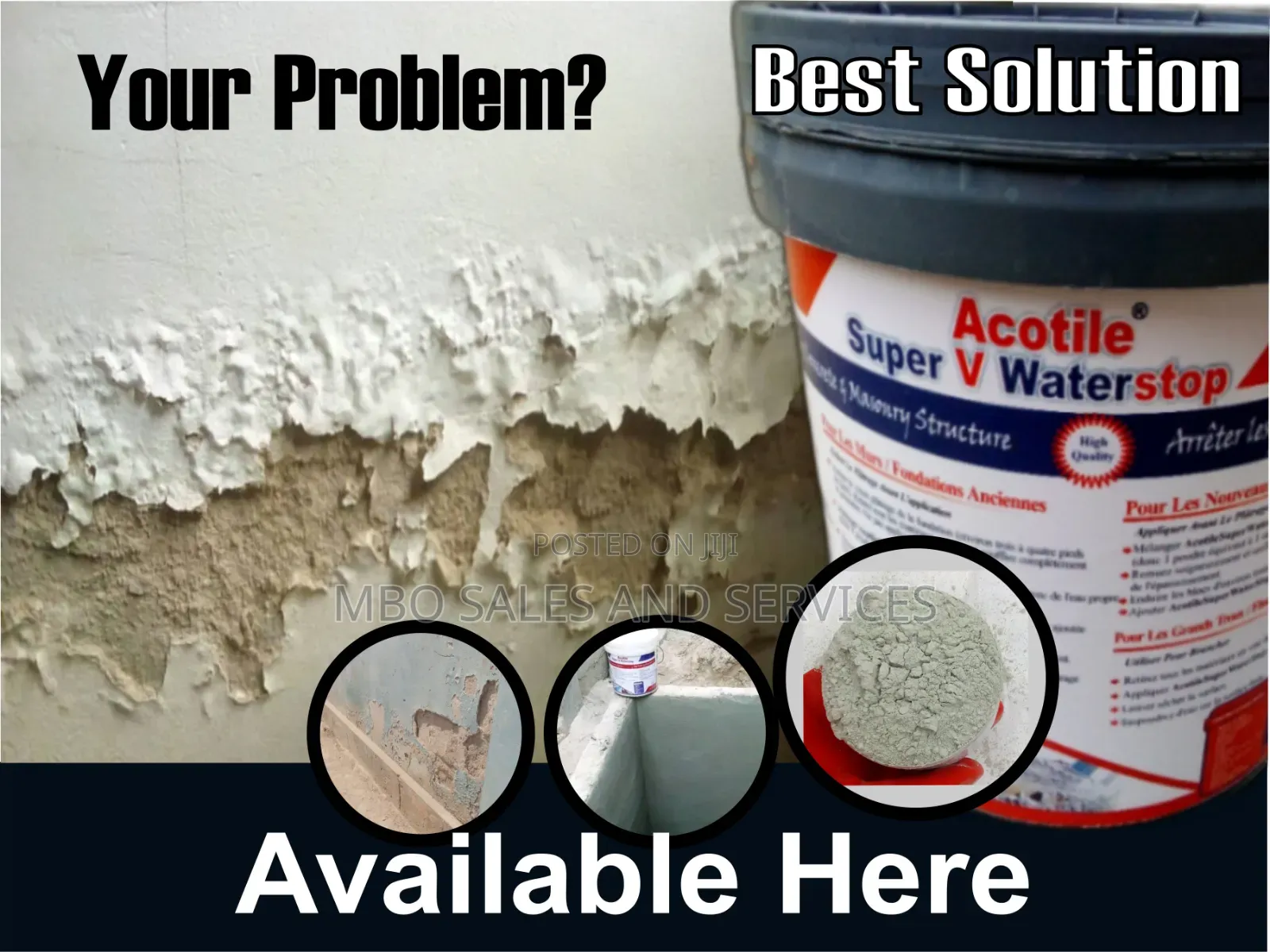 Waterproof Cement 14kg - Acotile Super Waterstop For Manholes