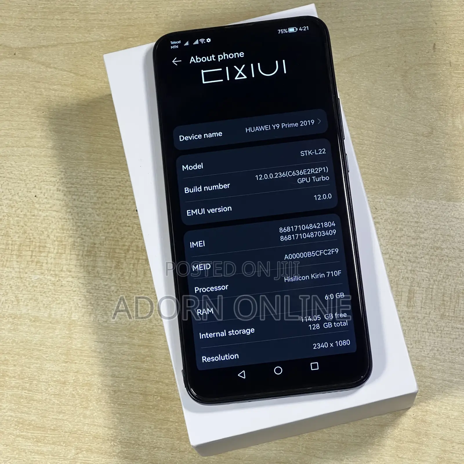 New Huawei Y9 Prime 2019 128 GB Blue
