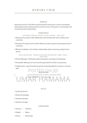 Restaurant Bar CV