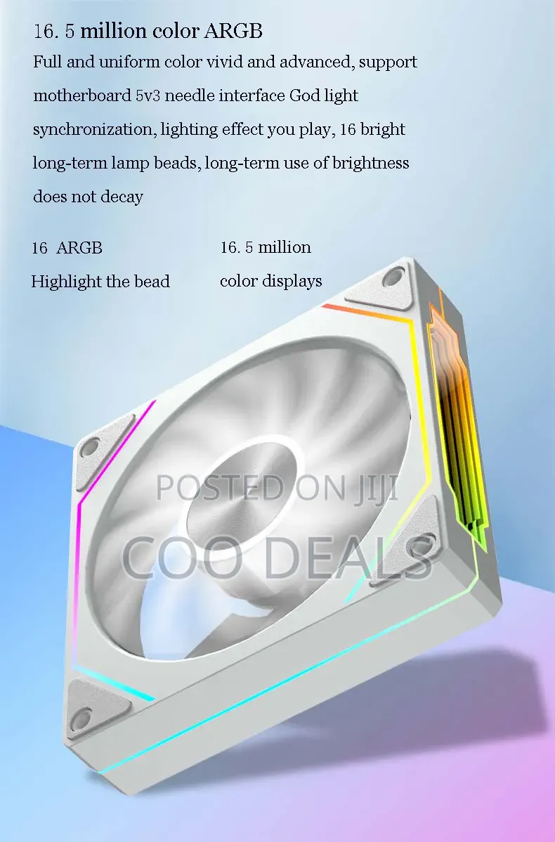 RGB Pc Fans. 3 Packs + Remote Argb Hub 6th Gen Prismatic Edge Mirror