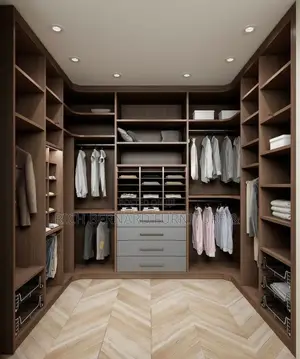 The Walnut Haven Walk in Closet