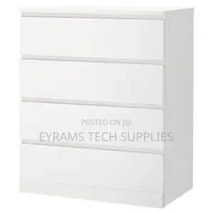 Ikea Malm Chest of 4 Drawers, White, 80 X 100 Cm