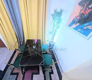 4 Chair Dinning Set With Marble Table for Sale
