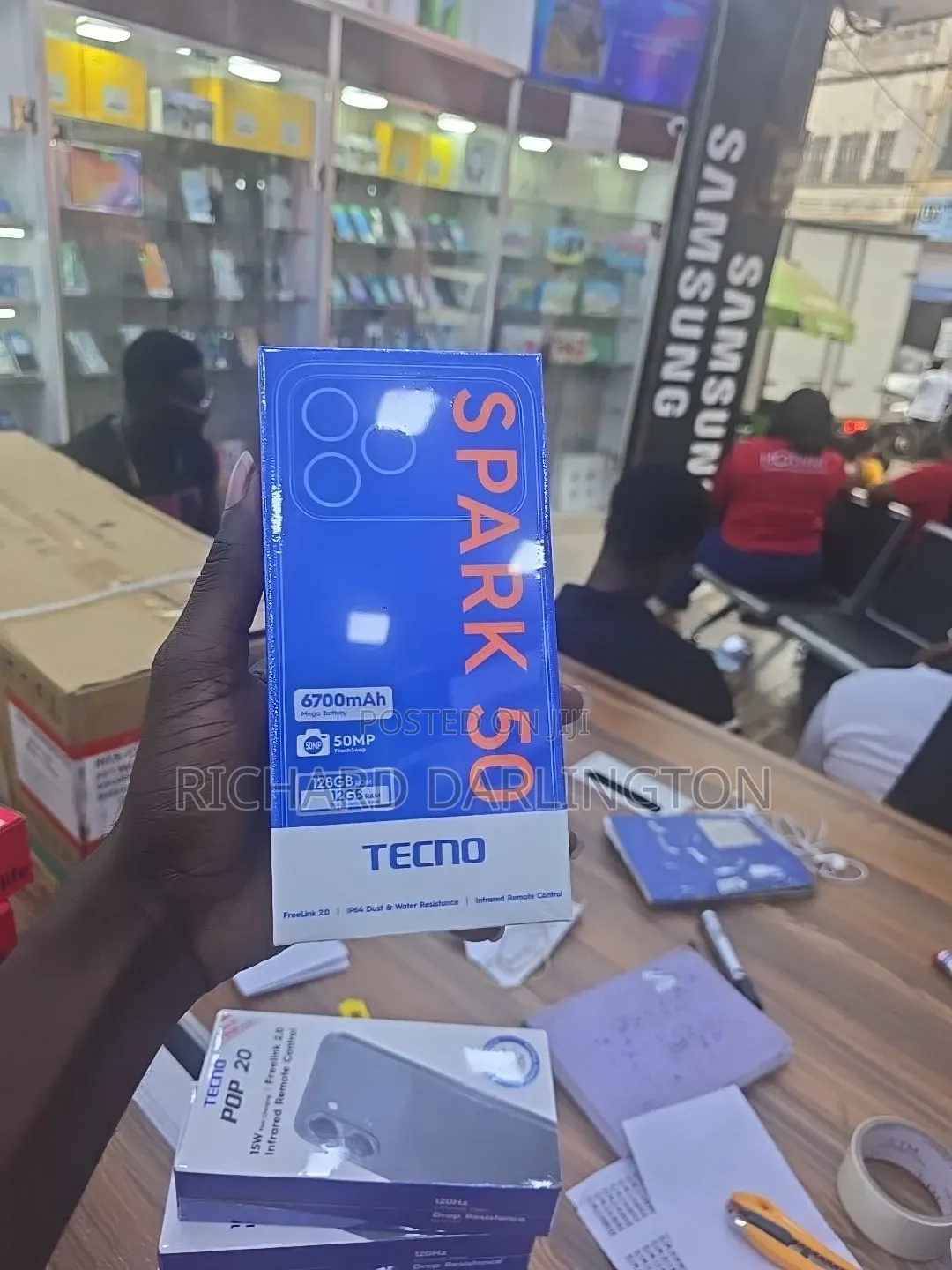 New Tecno Spark 50 128 GB Blue