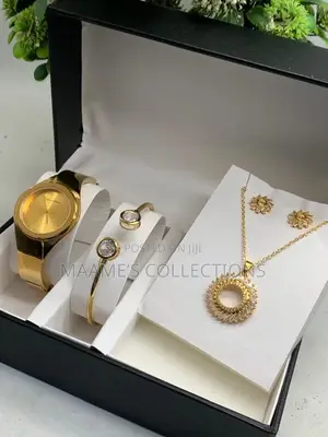 Ladies Watch and Jewellery Set