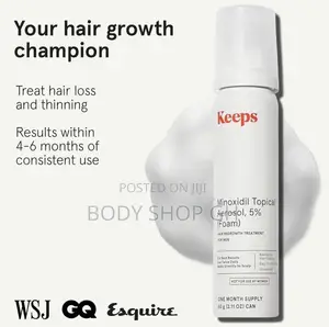 Keeps Minoxidil Foam - Extra Strength Topical Hair Regrowth Treatment