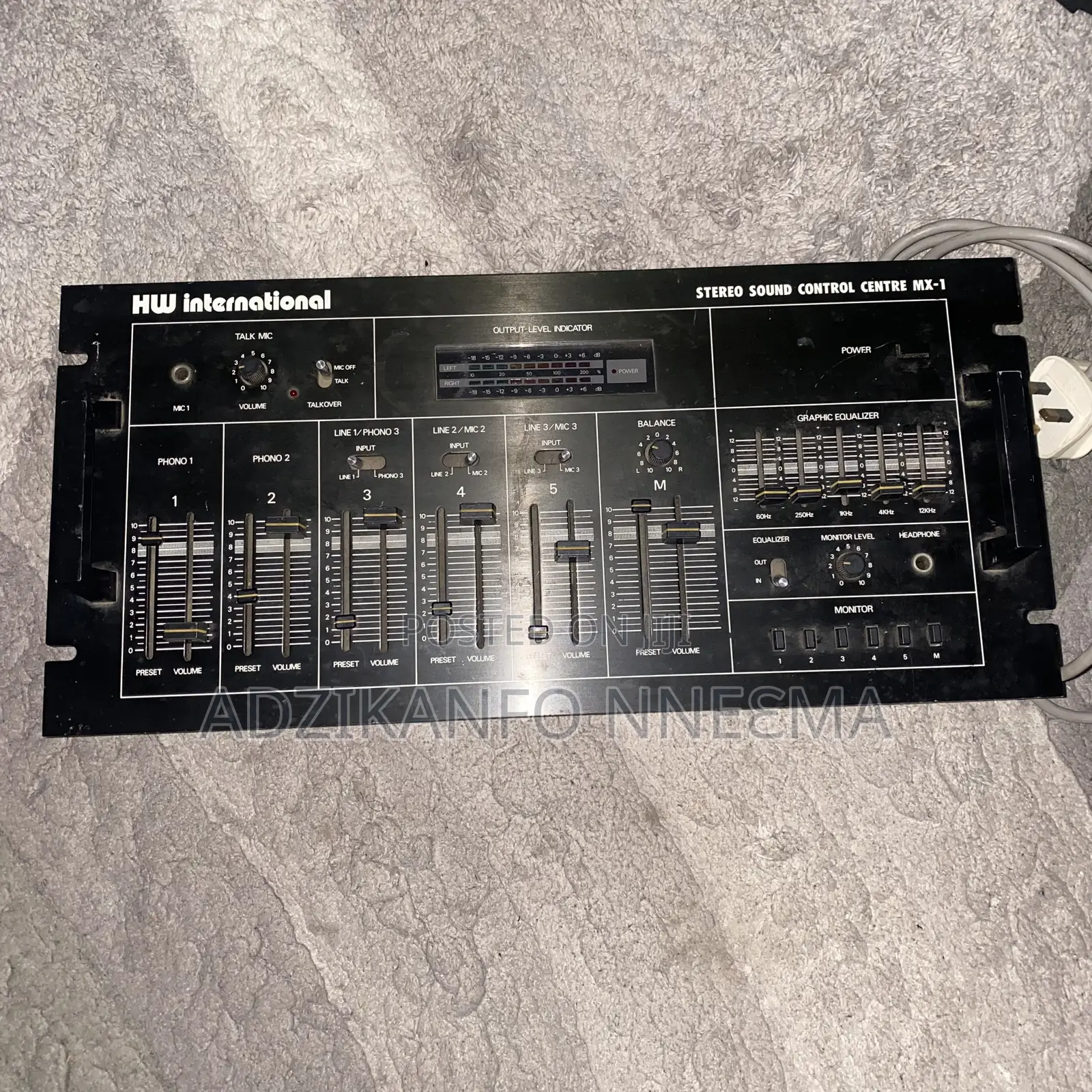 Vintage Hw International Mx-1 Stereo Sound Control Centre