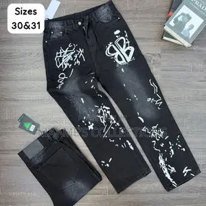 Denim Flare Baggy Jeans (Sizes 31- 38)