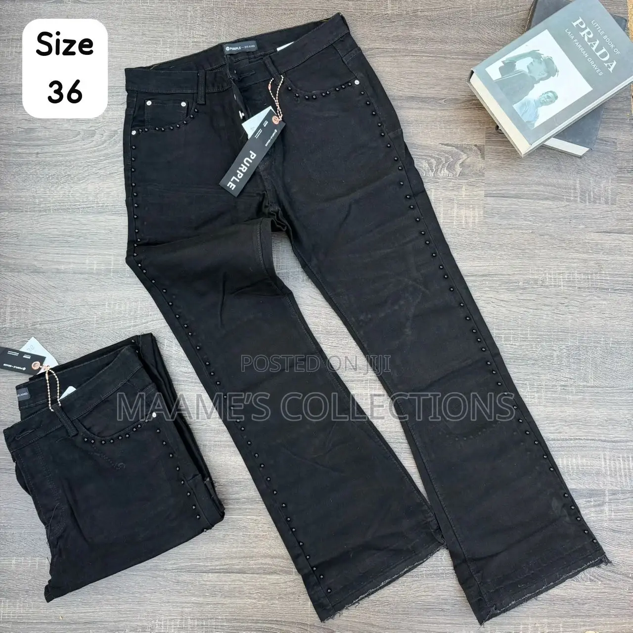 Denim Flare Baggy Jeans (Sizes 31- 38)
