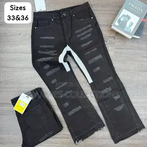 Denim Flare Baggy Jeans (Sizes 31- 38)