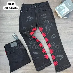 Denim Flare Baggy Jeans (Sizes 31- 38)