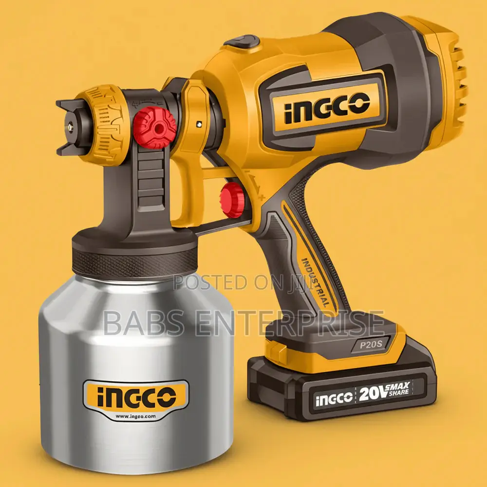 Ingco 20v Cordless Spray Gun Without Battery Charger - Csgli20041