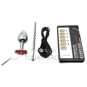 BDSM Restraint Electro Shock Pulse With Anal Plug