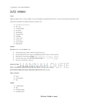 Part-Time Weekend CV