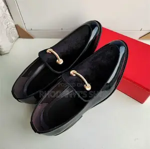 Men’S Luxury Patent Leather Velvet Bit Loafers – Formal Dress Shoes