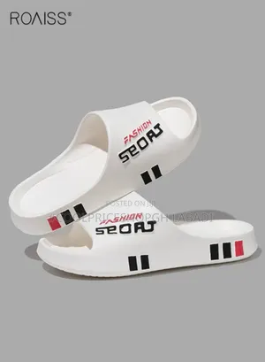 New Fashion Striped Flat Sandals With Soft Cushioning