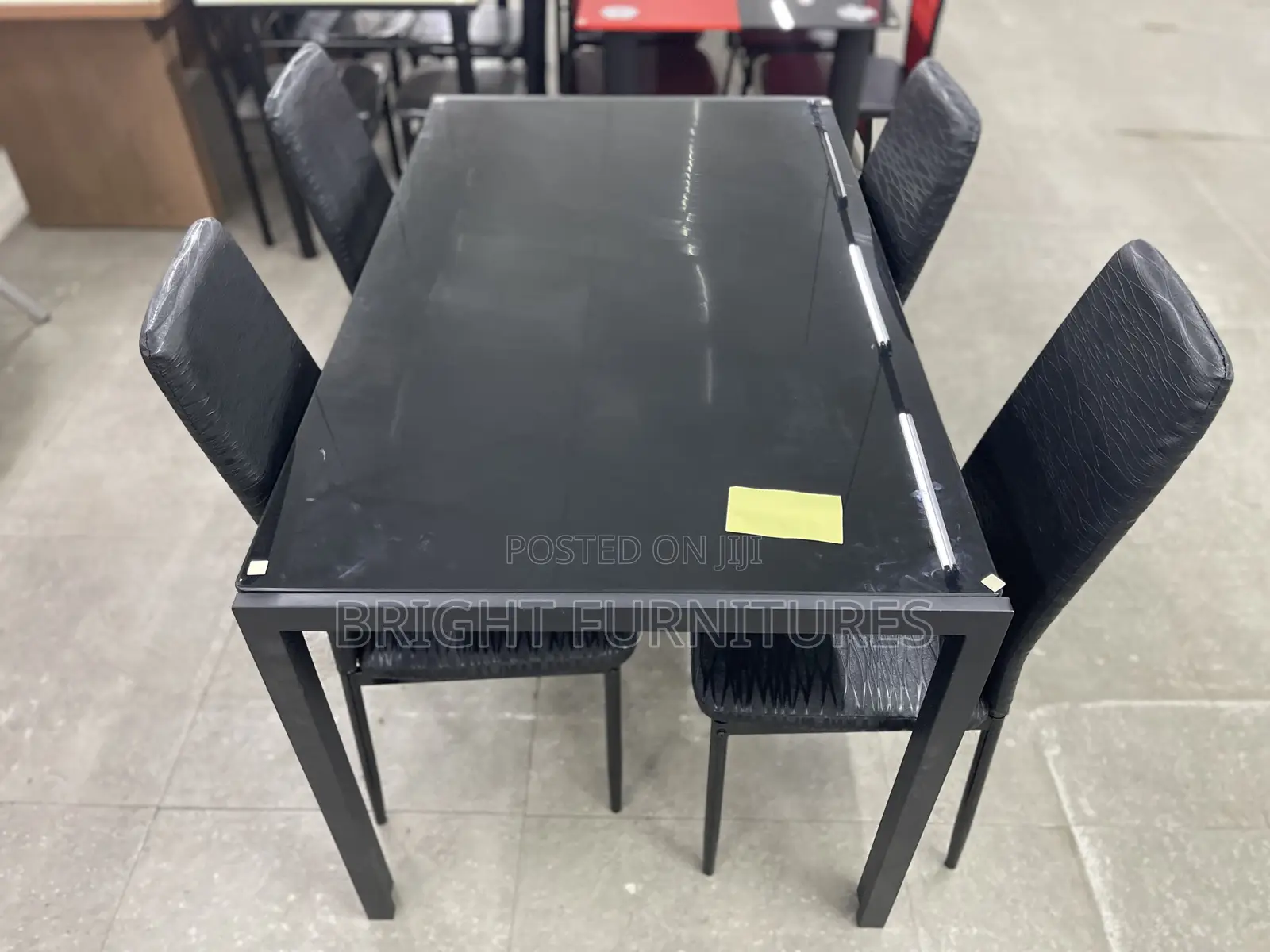 Quality Glass Top 4 Seater Dining Table