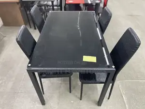 Quality Glass Top 4 Seater Dining Table