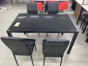 Quality Glass Top 4 Seater Dining Table