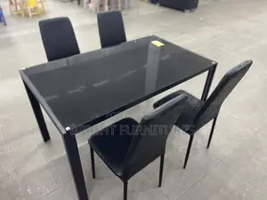 Quality Glass Top 4 Seater Dining Table