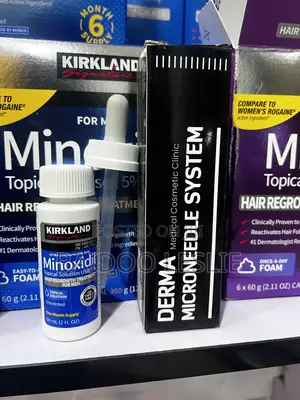 Kirkland Minoxidil and Derma Stamp