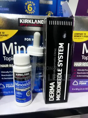 Kirkland Minoxidil and Derma Stamp